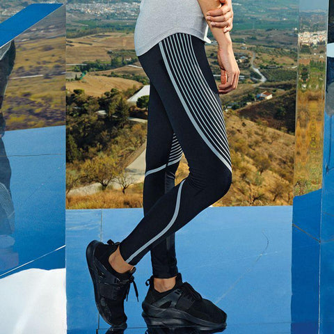 Customisable, personalise Women's TriDri® Performance Reflective Leggings - Stitch & Print NI