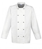 Customisable, personalise Premier Cuisine Long Sleeve Chef's Jacket - Unisex - Stitch & Print NI