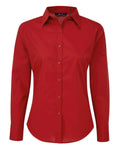 Customisable, personalise Premier Ladies Long Sleeve Poplin Blouse - Stitch & Print NI