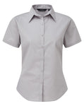 Customisable, personalise Premier Ladies Short Sleeve Poplin Blouse - Stitch & Print NI