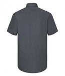 Customisable, personalise Russell Collection Short Sleeve Tailored Poplin Shirt - Stitch & Print NI