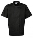 Customisable, personalise Premier Short Sleeve Chef's Jacket - Unisex - Stitch & Print NI