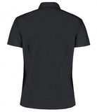 Customisable, personalise KK Women's Bar Shirt Mandarin Collar Short Sleeve (Tailored Ft) - Stitch & Print NI