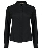Customisable, personalise KK Women's Bar Shirt Mandarin Collar Long Sleeve (Tailored Fit) - Stitch & Print NI