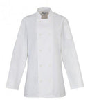 Customisable, personalise Premier Women's Long Sleeve Chef's Jacket - Stitch & Print NI