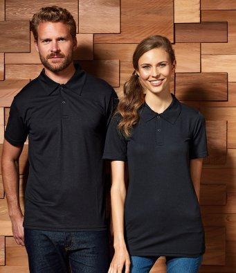 Customisable, personalise Premier Coolchecker® Stud Piqu© Polo Shirt - Unisex - Stitch & Print NI