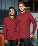Customisable, personalise Premier - Women's Maxton Check Long Sleeve Shirt - Stitch & Print NI