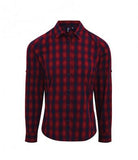 Customisable, personalise Premier Ladies Mulligan Check Long Sleeve Shirt - Stitch & Print NI