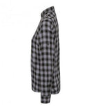 Customisable, personalise Premier Ladies Mulligan Check Long Sleeve Shirt - Stitch & Print NI