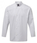 Customisable, personalise Premier Chef's Essential Long Sleeve Jacket - Stitch & Print NI